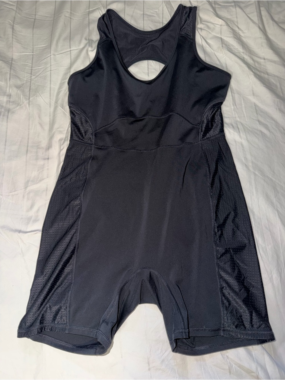 Women’s Black One-Piece Athletic Romper